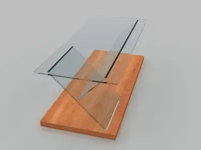 Table 01 low poly Low-poly 3D model