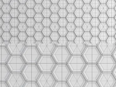 Pannello 3D wall panel 3d model Low-poly 3D model