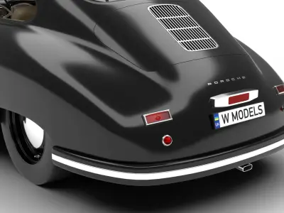 Porsche 356 1300 1952 3d model 3D model