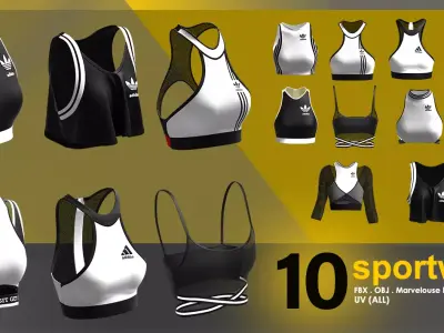 Sportwear pack 3D model