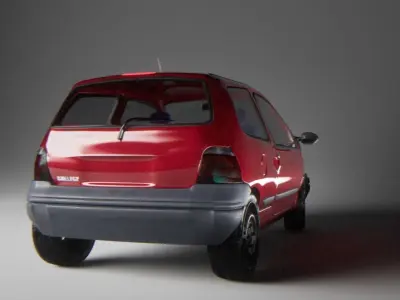 Twingo French Car 3D Model 3D model