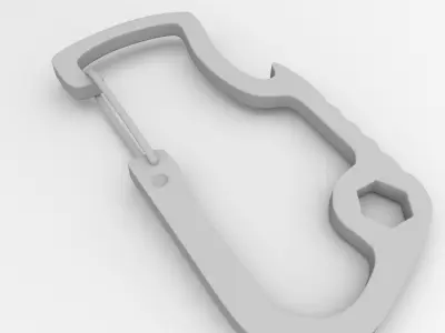 Carabiner V2 3D model