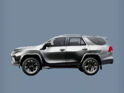3d model of Silver Toyota Fortuner SUV 3D print model