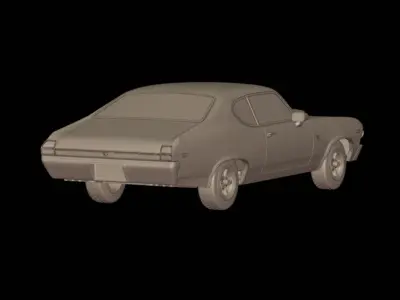 chevrolet baldwin motion chevelle 1969   3D print model