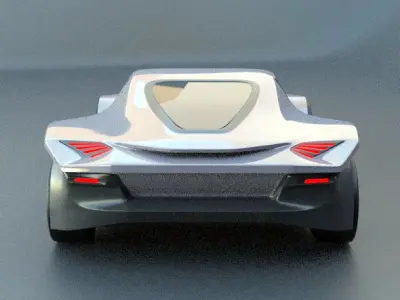 Futuras concept car 3D model