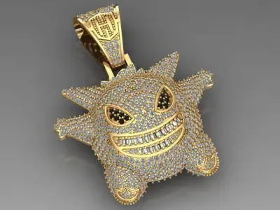 Sticker necklace 3D print model