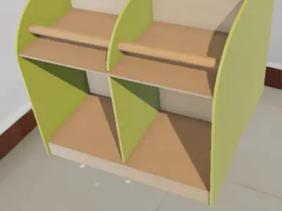 AlbumTrayMaxivision Green Low-poly 3D model