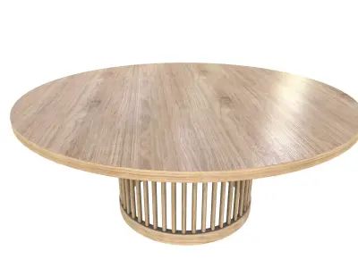 Round Table Round Table V3 3D Model VR AR PBR Low-poly 3D model