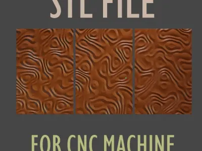 3D MODEL OF DECORATIVE WALL PANEL FOR CNC ROUTER OR 3D PRINTER 3D print model