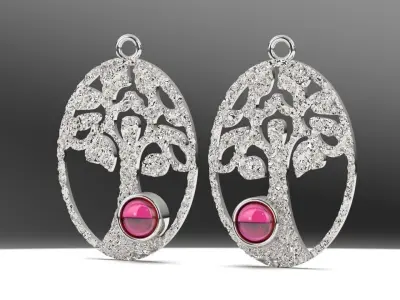 Tree of Life Organic Pendant 3D print model