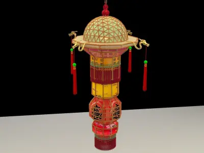 Chinese royal palace lantern 3D model get