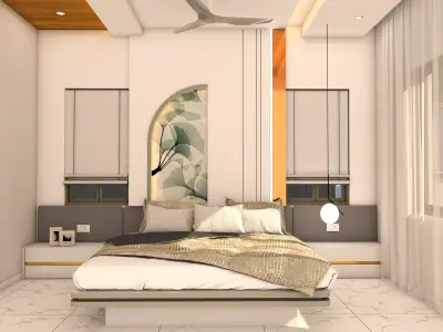 Luxury Bedroom Model Low-poly 3D model