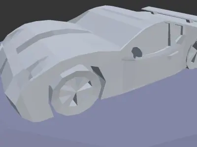 Sp22Car car Low-poly 3D model