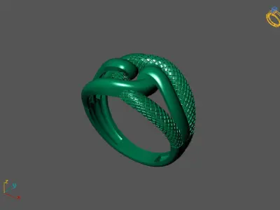 Fancy Womens Rings Plain Rings Ready STL 3DM Models Rings 3D print model 5