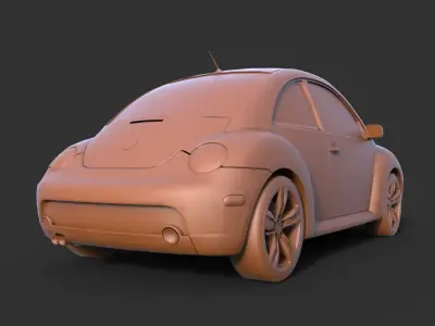 2004 Volkswagen Beetle 3D print model