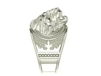 ring lion 3D print model