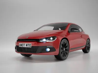 Scirocco volkswagen polo car 3D model