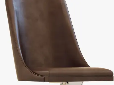 Baxter DECOR CHAIR WITH WHEELS 3D model