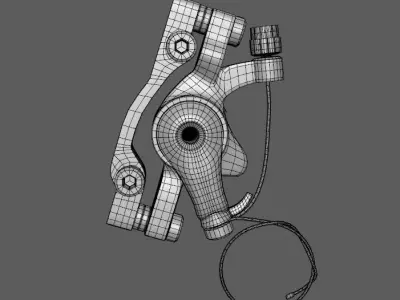 Bicycle Hydraulic Disc Brake 3D model