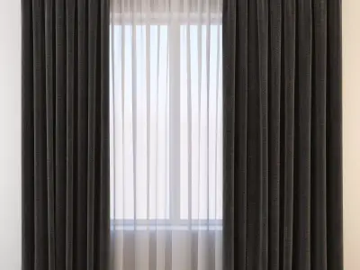 Set 27 Curtains 3D model