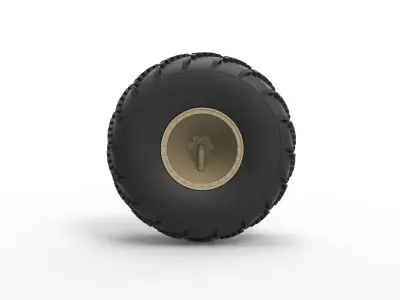 Offroad wheel 39 Scale 1 to 20 3D print model