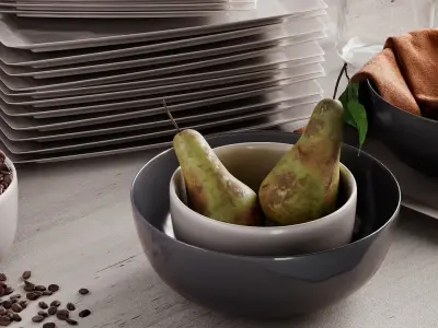 Mason Square Dinnerware Set 3D model
