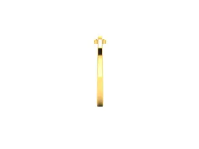 Solitaire Ring 3DM STL OBJ FBX Render Details 3D print model purchase
