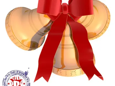 Xmas bells 3D model