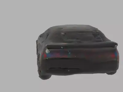 Chevrolet Camaro debree apocalyptic Low poly textured Low-poly 3D model