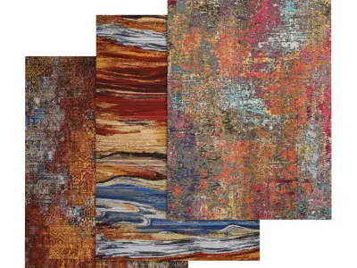 Rug Set 1145 3D model