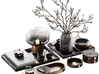 Decor set 8 3D model