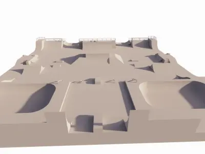 Skatepark-Skate Park PACK 3D model