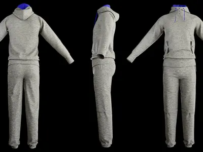 4 Tracksuits for men vol01 3D model