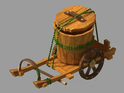 Game City - Cart 21 3D model