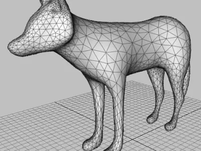 Caped Jackal 3D model