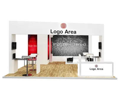 Booth Exhibition Stand a402 3D model