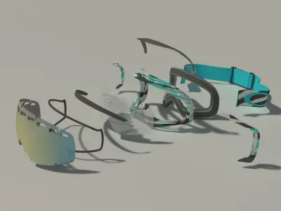 Oakley Crowbar goggles 3D model