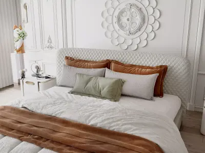 bedroom Low-poly 3D model