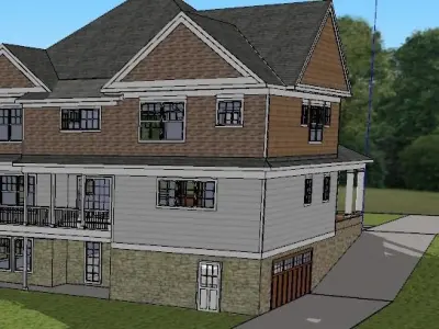 Classic House 01 3D model