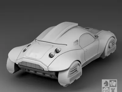 Futuristic Car - Bojo 3D print model