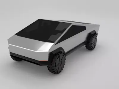 Tesla Cybertruck 3D model Low-poly 3D model