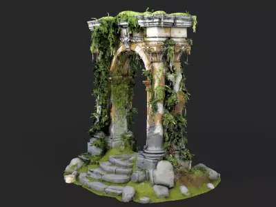 Ruined Archway High Detail 3D model