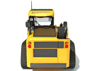 Mini Tracked Skid Loader 3D model