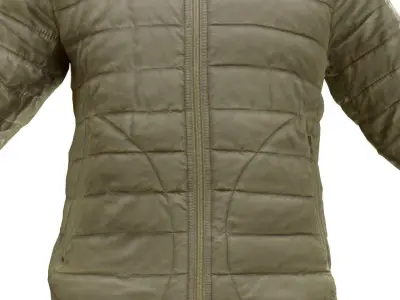 Coat 52 - All MH Bodies - UE5 Skeletons - Rigged Low-poly 3D model