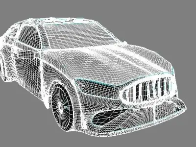 The Blue Car 3D model