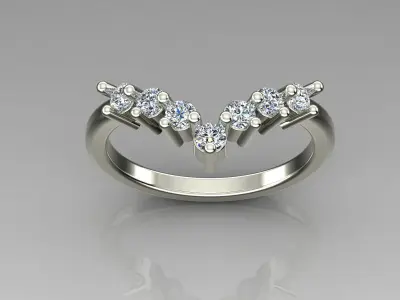 Band Ring 3D print model 8