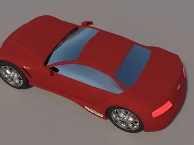 Audi S8 Low-poly 3D model