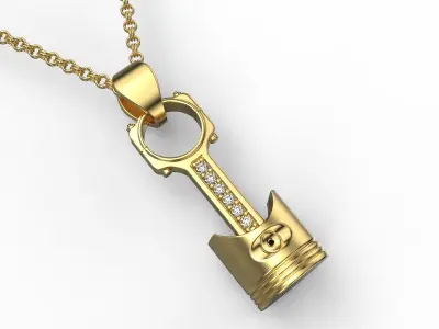 PISTON PENDANT 3D print model