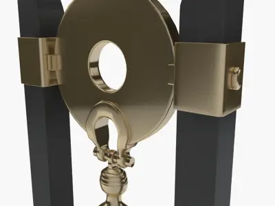 Decorative Bell Low-poly 3D model
