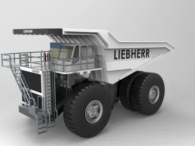 Libherr Truck 3D print model
